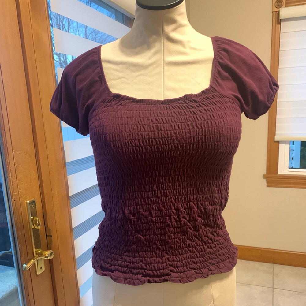 Plum colored crop top